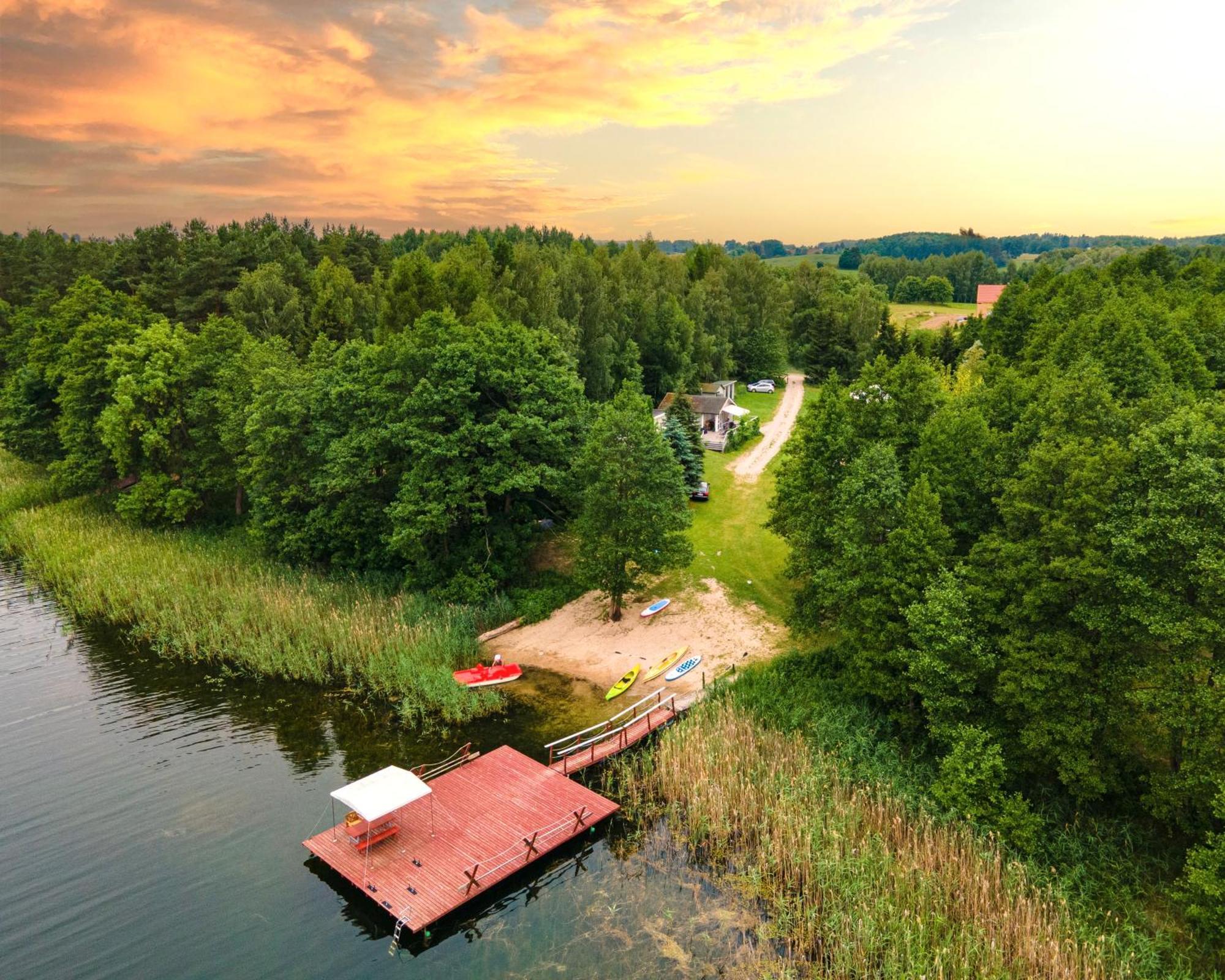 Mazurskie Chatki Mrągowo Exterior foto